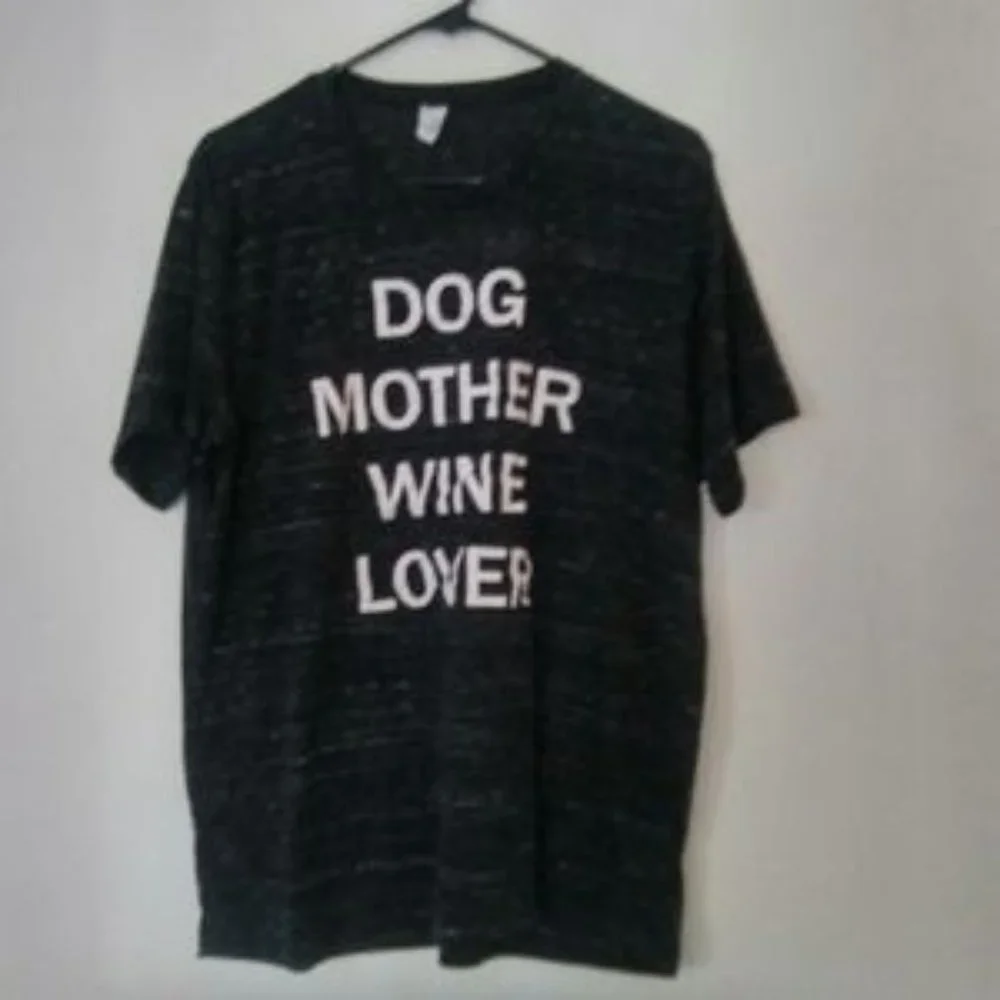 Bella Canvas Dog Mother Wine Lover Graphic Tee L - Picture 3 of 5